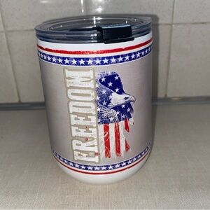 Indigo Falls Patriotic Freedom Stainless Steel Tumbler Vacuum Sealed New